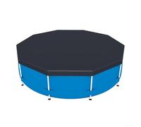 Bâche de piscine ronde en PVC robuste pour protéger contre les feuilles et les dommages causés par les UV pendant l'année pour une utilisation ronde (366 cm)