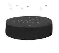 Bâche De Piscine Ronde,Imperméable Absorption Chaleur Blocage | Couverture Protectrice pour Piscine Enfant | pour Hiver Automne Feuilles Neige Poussière Arrière-Cour Jardin Hôtel Resort Maison De