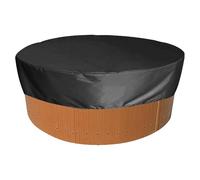 Bâche de piscine ronde portable facile à installer Couverture d'hiver Tissu Oxford Protection pour piscines hors sol pour chiens et animaux de compagnie Pliable pour Sécurité en