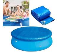 Bâche de piscine ronde Shinyzone 183 cm avec élastique, protection imperméable et anti-poussière pour piscines à installation rapide