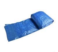 Bâche de piscine tissée en polyéthylène pour piscine à cadre, garde l'eau propre et maintient la température, cordon de serrage design (300 x 201 cm)