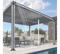 Bâche de Protection 1.5x3m Transparente - Bâche Imperméable en PVC Tramé - avec Œillets et Fermeture éclair - 450 g/m² Épaisse Anti-Déchirure Isolation des Plantes et Extérieur Terrasse Jardin