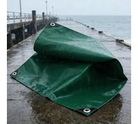 Bâche de Protection 1 x 2.5 m Imperméable et Indéchirable, Anti UV Toile de Protection avec Oeillets, Épaisse et Durable pour Bois, Jardin, Voitures, Piscines, Meubles, Vert