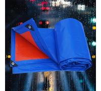 Bâche de Protection 10 x 10 m Imperméable et Indéchirable, Anti UV Bâche Agricole avec Oeillets, Épaisse et Durable pour Jardin, Tonnelle, Camping, Abri de Jardin, Bleu