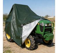 Bâche de Protection 110 x 400 cm Résistante Au Gel et Aux UV Bâche de Protection avec Oeillets avec Œillets pour Meubles de Jardin Bois Piscine Trampoline, Armée Verte