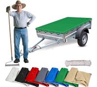 Bâche de Protection 120 x 200 cm Aux Intempéries, à La Déchirure, Bâche Imperméable pour Extérieur avec Coins Renforcés, pour Bois, Meubles, Jardin, Voitures, Vert