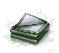Bâche de Protection 120 x 400 cm Résistance Anti-UV Bâche avec Œillets Étanche & Indéchirable pour Jardin, Voitures, Piscines, Bateaux, Camping, Armée Verte