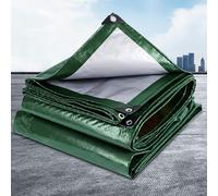 Bâche de Protection 160 x 170 cm Robuste, Étanche, Anti-UV Bâche de Camion Étanche & Indéchirable pour Meubles, Bois, Piscine, Camping, Chantier, Armée Verte