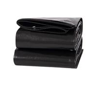 Bâche de Protection 170 x 210 cm PE, Étanche Tarpaulin Étanche avec Coins Renforcés et Œillets pour Meubles de Jardin Bois Piscine Trampoline, Noir