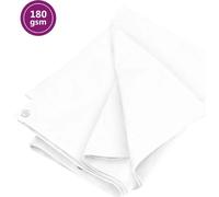 Bâche de protection 180 g/m² 4x4 m blanc HDPE