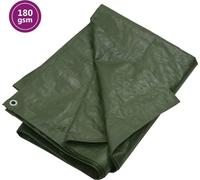Bâche de protection 180 g/m² 4x5 m Vert HDPE