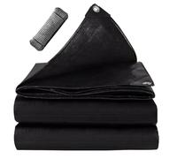 Bâche de Protection 2.3 x 4 m 140G M² PE Bâche Voiture Piscine, Imperméable Résistante Aux Déchirures UV Intempéries Industrielle for Car, Pool, Garden Furniture, Noir