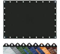 Bâche de Protection 2.3 x 4 m Extérieur Polyéthylène 140G M² - Bâche Armée Imperméable, Anti UV - Œillets Aluminium Baches Imperméables for Car, Pool, Garden Furniture, Noir