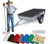 Bâche de Protection 200 x 600 cm Résistant à La Poussière, Bâche D'Étanchéité en PVC Peut Être Personnalisé, pour Piscines/Bateaux/Camping/Tente, Noir
