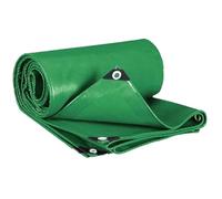 Bâche de Protection 3.5 x 4.9 m Imperméable et Indéchirable avec Œillets Bâche Industrielle pour Bois, Jardin, Toiture, Piscine, Vert