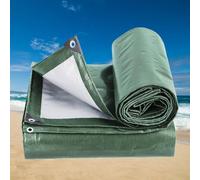 Bâche de Protection 3.5 x 4 m Imperméable et Indéchirable, Anti UV Bâche Agricole avec Oeillets, Épaisse et Durable pour Jardin, Tonnelle, Camping, Abri de Jardin, Vert