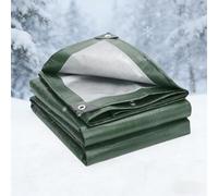 Bâche de Protection 3.6 x 5.2 m Imperméable et Indéchirable, Anti UV Toile de Protection avec Oeillets, Épaisse et Durable pour Jardin, Tonnelle, Camping, Abri de Jardin, Vert