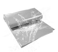 Bâche de Protection 300 x 730 cm Résistante à La Déchirure Housse de Protection Étanche Totale Extra Forte pour Couvreur et Charpentier, Argent