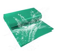 Bâche de Protection 330 x 760 cm Résistante à La Déchirure Housse de Protection Étanche Totale Extra Forte pour Couvreur et Charpentier, Vert