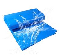 Bâche de Protection 360 x 600 cm Résistante à La Déchirure Housse de Protection Étanche Totale Extra Forte pour Couvreur et Charpentier, Bleu