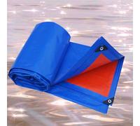 Bâche de Protection 520 x 700 cm Imperméable et Indéchirable, Anti UV Bâche de Jardin avec Oeillets, Épaisse et Durable pour Bois de Chauffage, Meubles de Jardin, Bleu