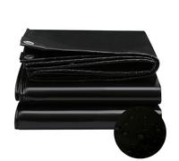 Bâche de Protection à Œillets 1.2 x 1.2 m Étanche, Résistante Aux UV, Indéchirable, sur Mesure Couverture Universelle Contre La Pluie pour Serre Jardin Pergola Piscine, Noir