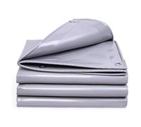 Bâche de Protection avec Oeillet, Bâche Multifonctions pour Camion Meubles Auvent Imperméable Résistant à la Déchirure 420 g/m² (Grey 3m×4m)