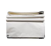 Bâche de Protection avec Oeillets Bâche Imperméable PVC 450g/m² Ultra Lourde et Résistante Couverture Étanche pour Jardin Piscine de Protection Hivernale 3x3m