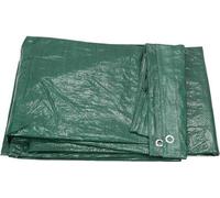 Bâche de protection / bâche en tissu bleu/vert 4x6m avec oeillets
