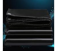 Bâche de Protection Bâche Imperméable Étanche 2 x 2.5 m Imperméable et Lavable, Angles Renforcés, Rectangulaire Couverture Étanche, Bâche PVC Universelle pour Serre Jardin Pergola Piscine, Noir