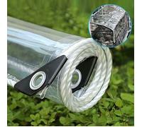 Bâche de Protection，Bâche Transparente avec Oeillets，Bâche Imperméable en PVC，360g/m²,bâche Industrielle avec Oeillets,bâche De