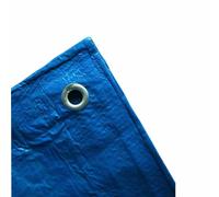 Bâche de Protection Bleue 70g/m² 2x3m Étanche avec Œillets
