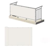 Bâche de protection contre les UV imperméable et coupe-vent pour balustrade, idéale pour terrasse, jardin, piscine - Bâche d'intimité pour un confort extérieur amélioré