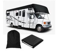 Bâche de protection de toit pour caravane - Tissu Oxford 210D - Noir - 5 x 3 m