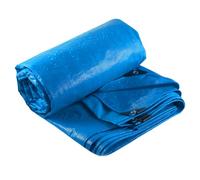 Bâche de Protection en Polyéthylène 610 x 790 cm Anti UV Bâche de Construction Polyvalente pour Truck RV Camping Tente Jardin, Bleu