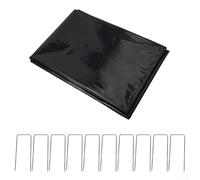 Bâche de protection en polyéthylène pour bassin à poissons pour un soutien efficace de l'écosystème aquatique et de la piscine (200 x 300 c+10 clous de sol)