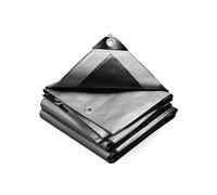 VOUNOT® Bâche de Protection en Polyéthylène 240g/m² Bâche Imperméable Ultra Lourde et Résistante Revêtue des Deux côtés avec Oeillets en Aluminium Couverture Étanche pour Jardin, Piscine 1.5x6m