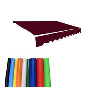 Bâche de protection en PVC imperméable pour terrasse, vitrine de magasin, café, tissu de rechange rétractable, très résistant, 4 x 2,5 m / 13.1 x 8.2 ft, pour l'extérieur