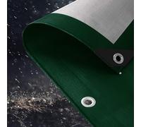Bâche de Protection Étanche 2 x 3.5 m 200G M² PE Bâche, Imperméable Résistante Aux Déchirures UV Intempéries Industrielle pour Terrasse, Poulailler, Balcon, Armée Verte