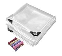 Bache de Protection Exterieur 160 x 300 cm avec Corde Bâche PVC Résistante Extérieur avec Œillets et Résistante pour Extérieur Meubles de Jardin Tente, Couleur Transparente