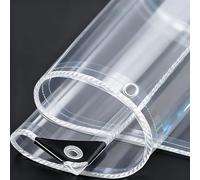 Bache de Protection Exterieur 282 x 310 cm Imperméable Bâche Étanche Transparente avec Œillets Isolation des Plantes pour Meubles de Jardin, Couleur Transparente