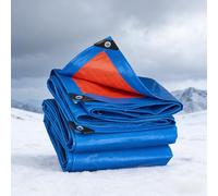 Bâche de Protection Extérieur 3.6 x 5.2 m Étanche, Résistant à La Déchirure Bâche de Jardin avec Oeillets, Épaisse et Durable pour Bois de Chauffage, Meubles de Jardin, Bleu