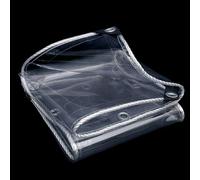 Bache de Protection Exterieur 435 x 530 cm Imperméable Bâche Imperméable et Transparente Isolation des Plantes pour Piscine, Jardin, Voiture, Mobilier, Couleur Transparente