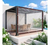 Bache de Protection Exterieur Bache Transparente imperméable avec Oeillets, bâches Transparent étanche 130 g/m², Couverture en Plastique pour Meubles de Jardin Tente Porche(12x12 m)