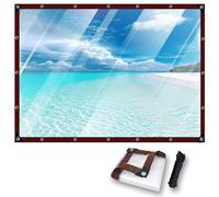 Bâche de Protection Extérieur Imperméable 140 x 270 cm, Utilisable, Résistante à La Pluie, Isolation des Plantes, Poussière, Bâche pour Pergola Transparente avec Œillets Corde pour Meuble,Jardin, A