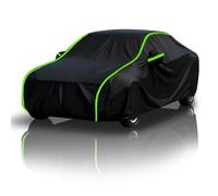 Bache de Protection Exterieur Personnalisable pour Fiat Punto Evo Bache Voiture Exterieur, avec Bande Réfléchissante étendue Contre Pluie Soleil UV Rayures Noir-L