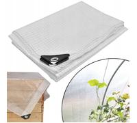 KOTARBAU® Bâche De Protection Extérieur - Polyéthylène - 3 x 4 m - Transparent - 120 g/m2 - Bâche Imperméable Extérieur - Renforcée avec Œillets - Anti UV