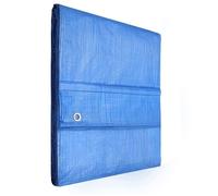 KOTARBAU® Bâche de Protection Extérieur - Polyéthylène - 4 x 8 m - Bleu - 75 g/m² - Bâche avec œillets - Anti UV - Toile de Protection - Couverture Impermeable Exterieu