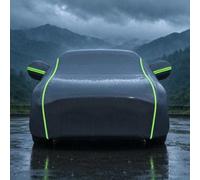 Bache de Protection Exterieur pour Dodge Charger Daytona | Housse de Véhicule Universelle Entièrement Étanche Anti-Rayures Durable Doublée en Coton Respirant Très Résistante NoirVert