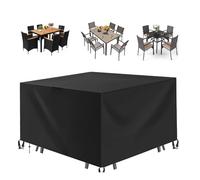 Bache De Protection Exterieur Table 230x115x90cm Housse Pour Salon De Jardin,Housse Exterieure Mobilier Jardin,Housses de Meubles avec Boucle de Verrouillage Bâche Salon de Jardin pour Table Chaise